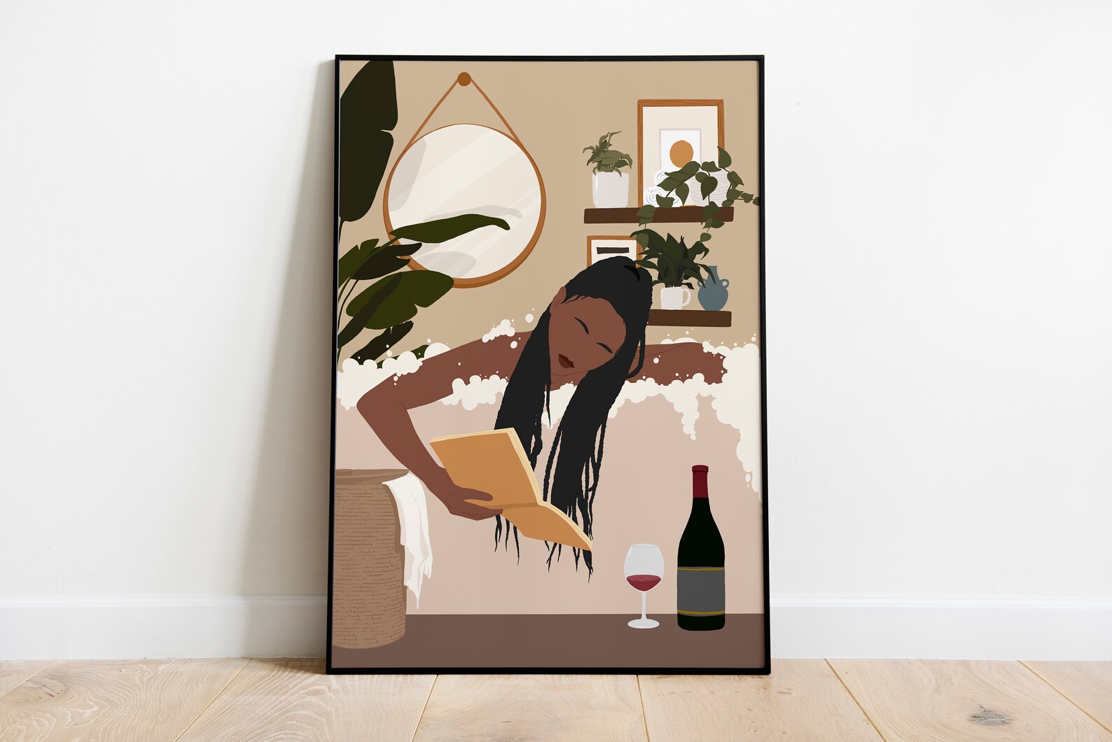 Black Woman Bath Tub Bathroom Art Black Woman Art Black - Etsy