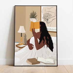 Black Woman Art, Black Art, INSTANT DOWNLOAD, Wall Decor, Black Girl Art, Boho Wall Art, Fashion Art Print, Digital Wall Art, Boho Wall Art