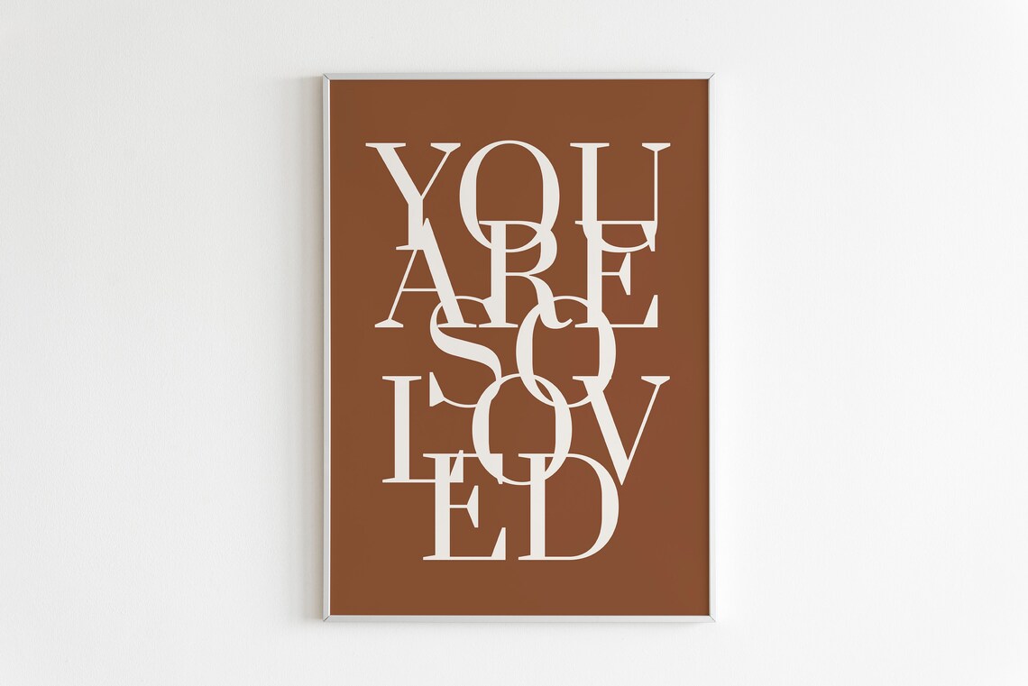 You Are so Love Art Print Phrase and Saying Love Wall Art Etsy