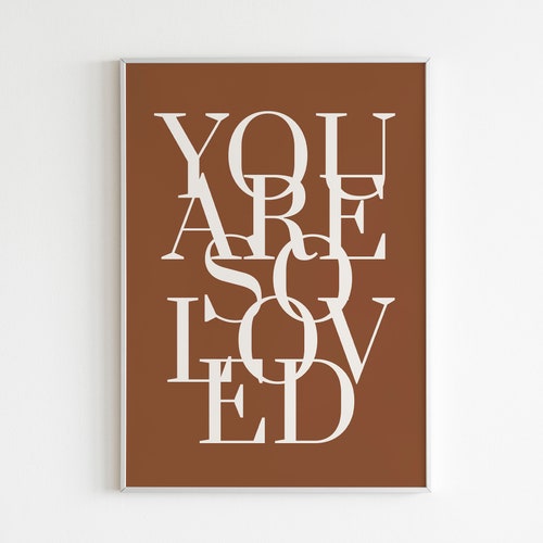 You Are so Love Art Print Phrase and Saying Love Wall Art Etsy
