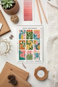 2025 Flower Wall Calendar, Calendars 2025, Wall Art Calendar, Planner 2025, 12 Month,A4 Size Calendar, Monthly Calendar, Calendar Art Set product logo