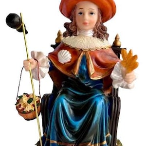 Niño De Atocha 8" Figura De Resina Santo Niño De Atocha