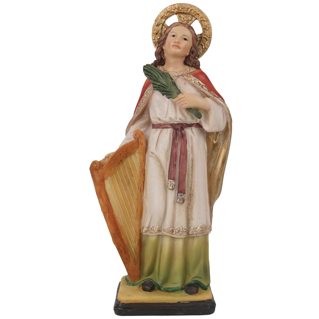 Patron Saint of Music St. Saint Cecilia 8" Santa Cecilia - Etsy