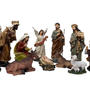 Nacimiento Navideño 8&quot; Christmas Nativity 11 Pcs Scene