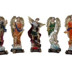 7 Archangels set 6&quot; Tall Set De Siete Arcángeles Set