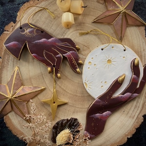 Celestial Wall Hangings | Star and Moon Hands Whimsical 90’s Nostalgia Witchy Decor