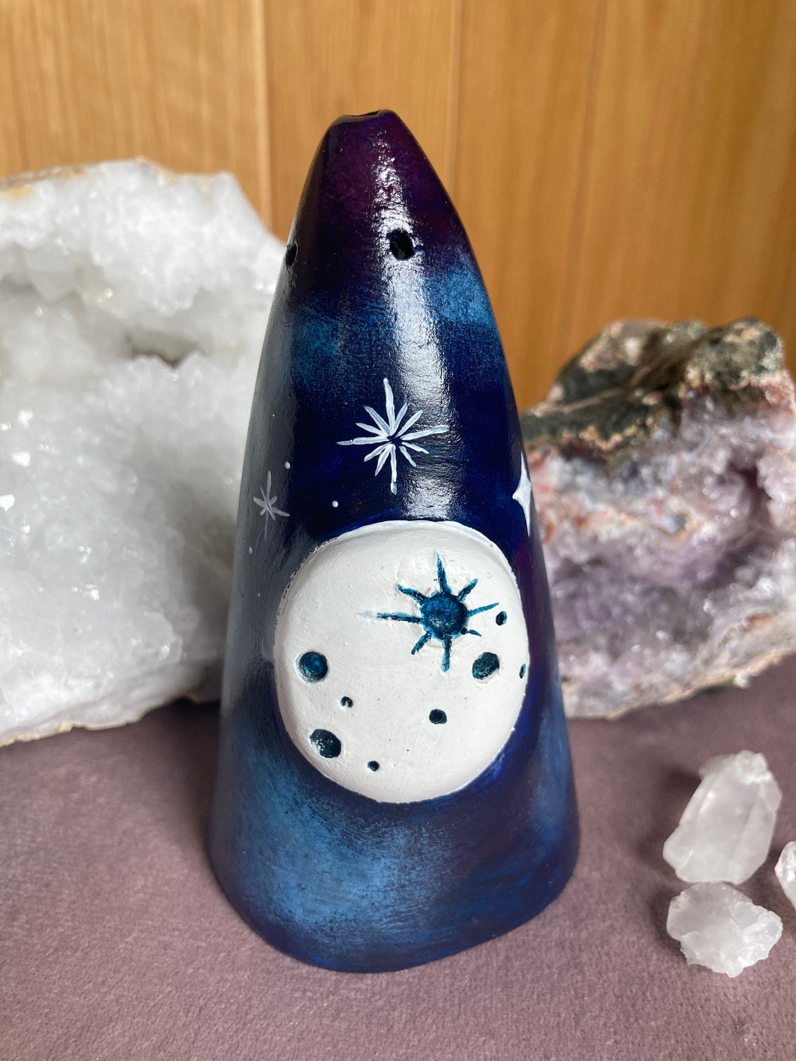 Galactic Incense Burner Full Moon MADE TO ORDER Etsy