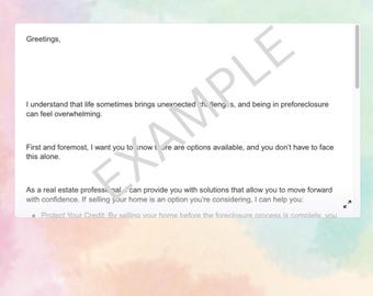 Plantillas para agentes inmobiliarios, paquete de correo para agentes inmobiliarios/FSBO, listados vencidos, oportunidades de ejecución hipotecaria previas/herramientas de marketing para agentes inmobiliarios