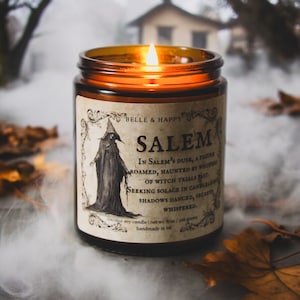 Salem Witch Candle | Clove Rose Tobacco | Gothic Halloween Dark Academia