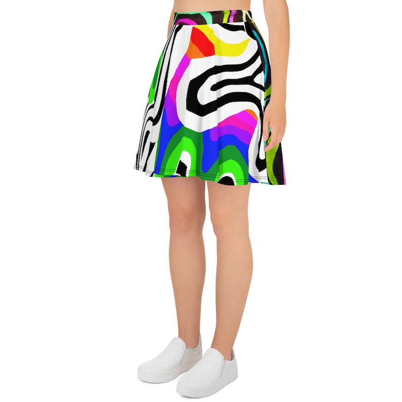 BlackVsColour Skater Skirt