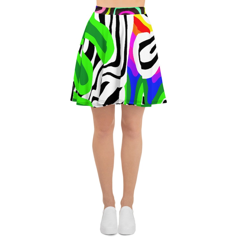 BlackVsColour Skater Skirt