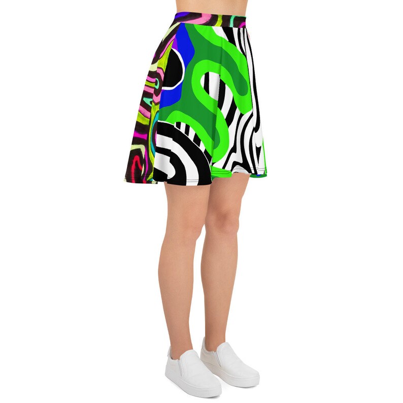 BlackVsColour Skater Skirt