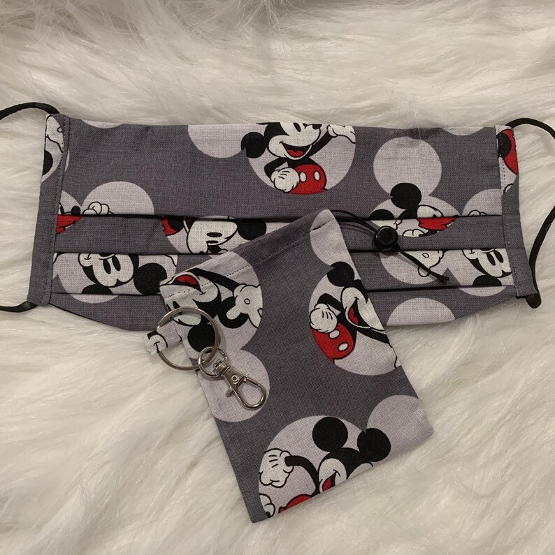 Marvel Disney and many fabrics to choose Face Mask and Keychain Holder wBlack Jasper pulling bead while supplies last. BUY 3 get 1 Free