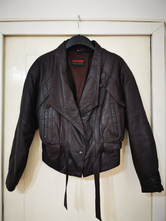 80's leather jacket