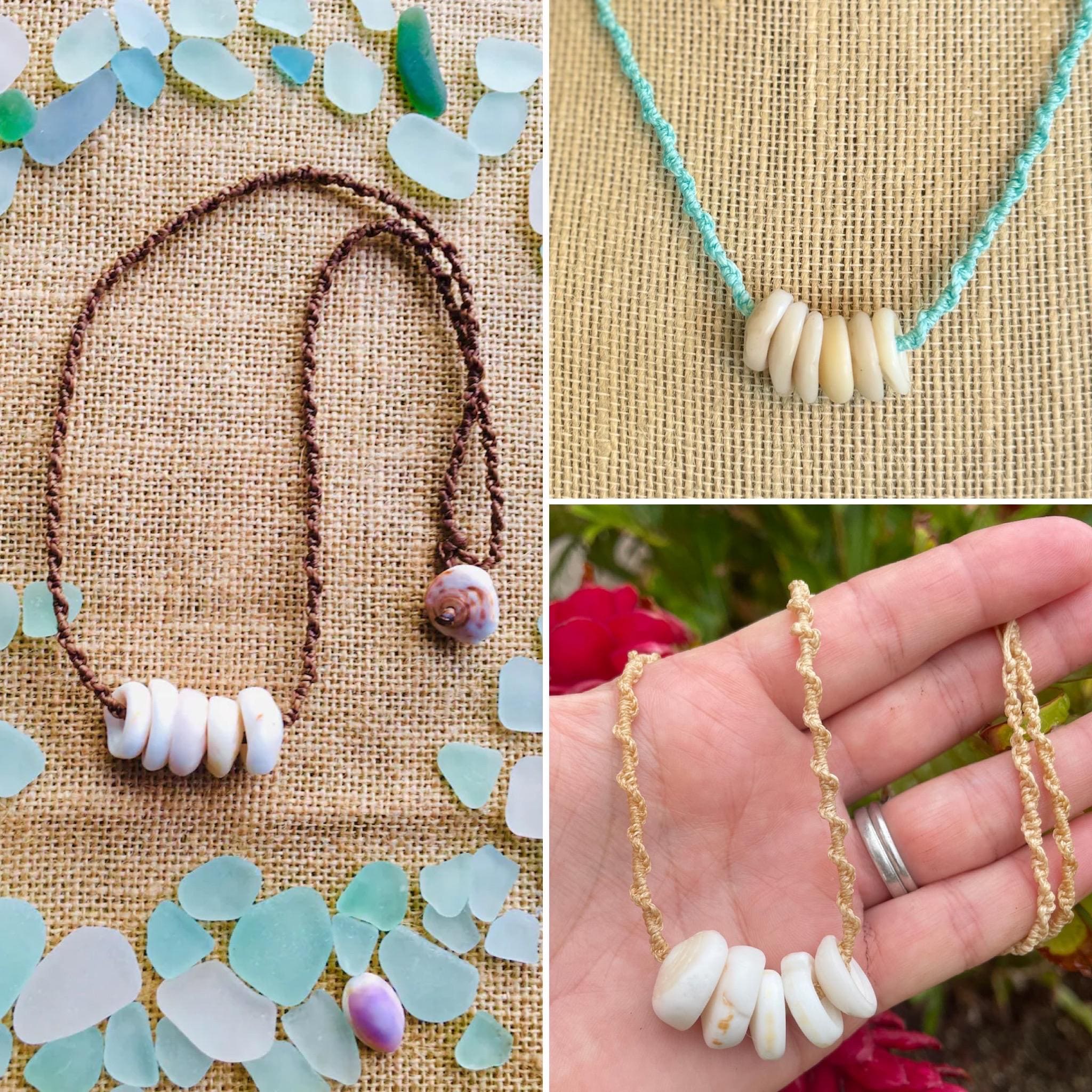 Authentic Hawaiian Handpicked PUKA shell handbraided Necklace