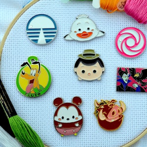 Pluto | Scuttle | Pumbaa | Adventureland | Enamel Needle Minder | Needle Nanny | Rare Earth Magnet