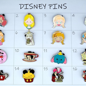 Disney Enamel Pins | Tinkerbell | Snow White | Donald Duck | Haunted Mansion | Hidden Mickey | Assorted Pins