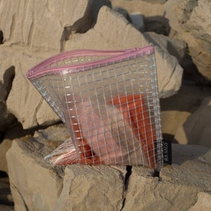 Pochette transparente à fermeture éclair, Pochette de plage, Pochette de voyage, Organiseur de maquillage, Trousse à maquillage transparente, Trousse de toilette transparente, Trousse à cosmétiques en vinyle