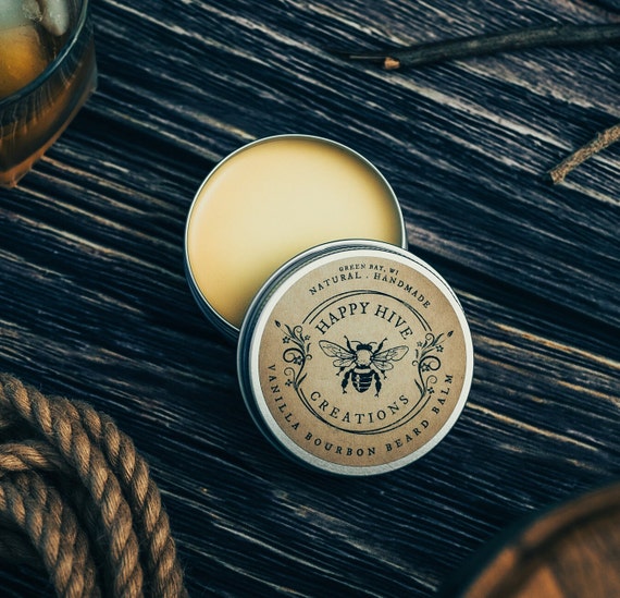 Beard Balm - Vanilla Bourbon - Natural ingredients - Beeswax Butter - Conditioning & Nourishing Beard Care