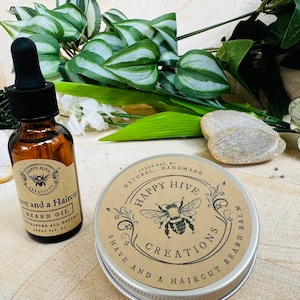 Beard Balm and Beard Oil Combo Kit - Pick Your Scents - Cold Pressed Oils - Natural Ingredients - Conditions & Nourishes