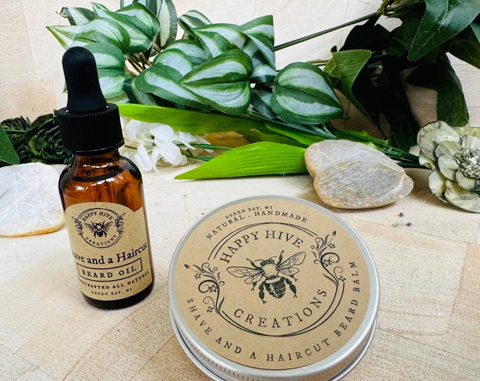 Beard Balm and Oil Kit: Natural Cold Pressed Scents