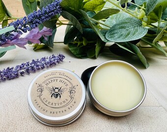 Breathe Better Balm - Season Allergies - Sinus Congestion - Aromatherapy - Essential Oils- All Natural - Beeswax Balm - Travel Size