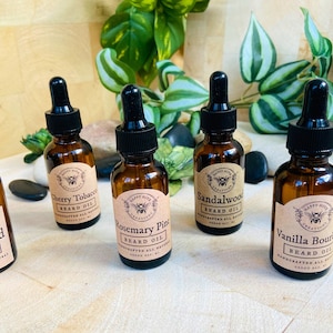 Beard Oil - Pick Any Two Scents - Cold Pressed Oils - Natural Ingredients - Conditions & Nourishes - Men&#39;s Grooming Combo