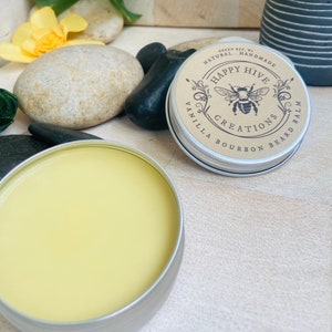 Beard Balm Natural ingredients Happy Hive Skincare Beeswax Butter Balm Conditioning and Nourishing Beard Care image 2