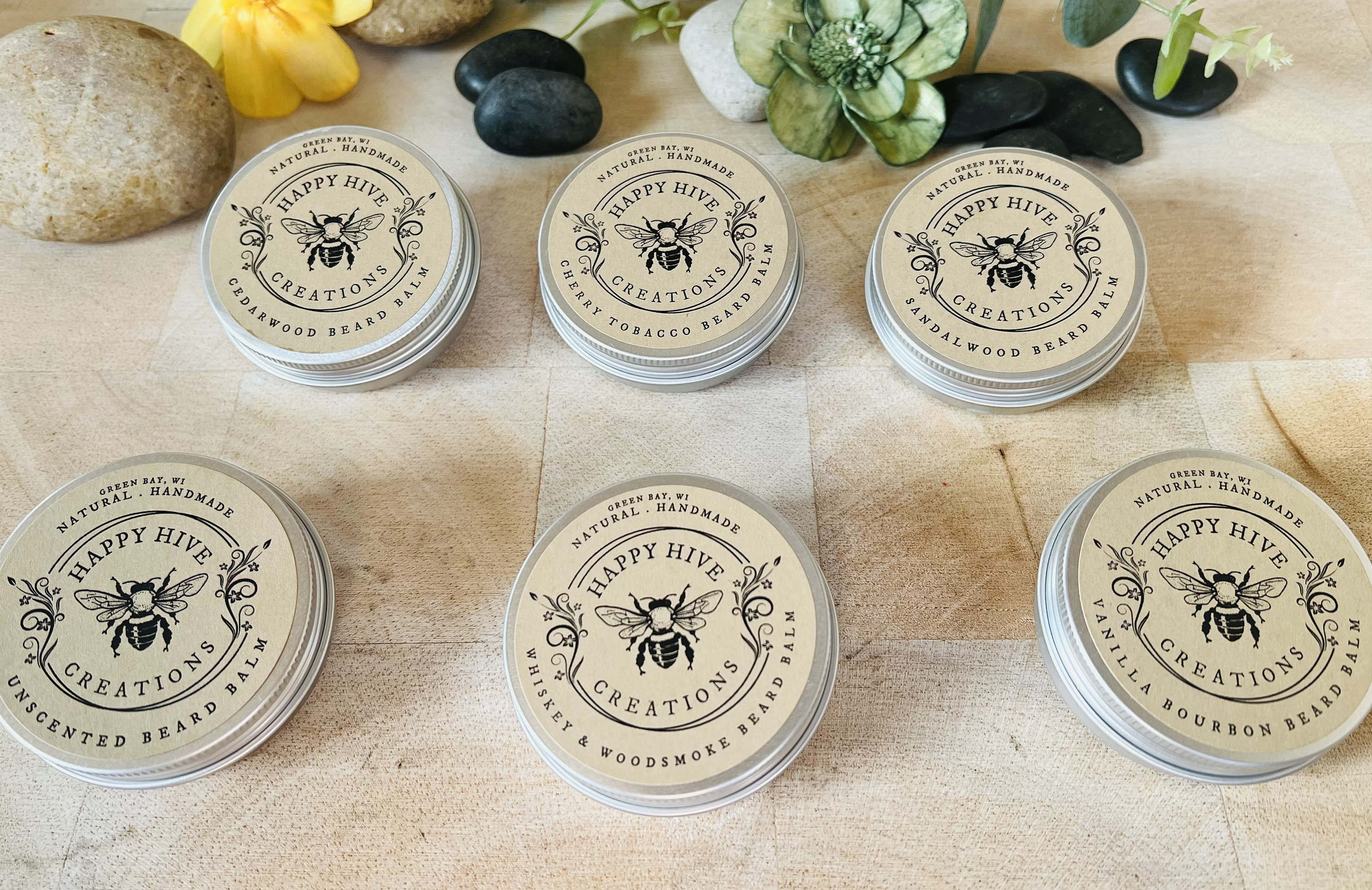 Natural Beard Balm Set: Pick Any Two, Beeswax & Shea Butter