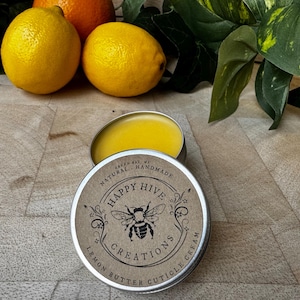 Lemon Butter Cuticle Cream: All Natural Nail Treatment, 1 oz