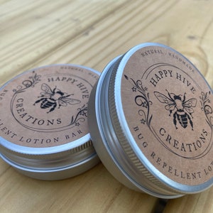 Bug Repellent Lotion Bar Bug Balm Insect Repellent All Natural Ingredients Beeswax Essential Oils Kid Friendly image 2