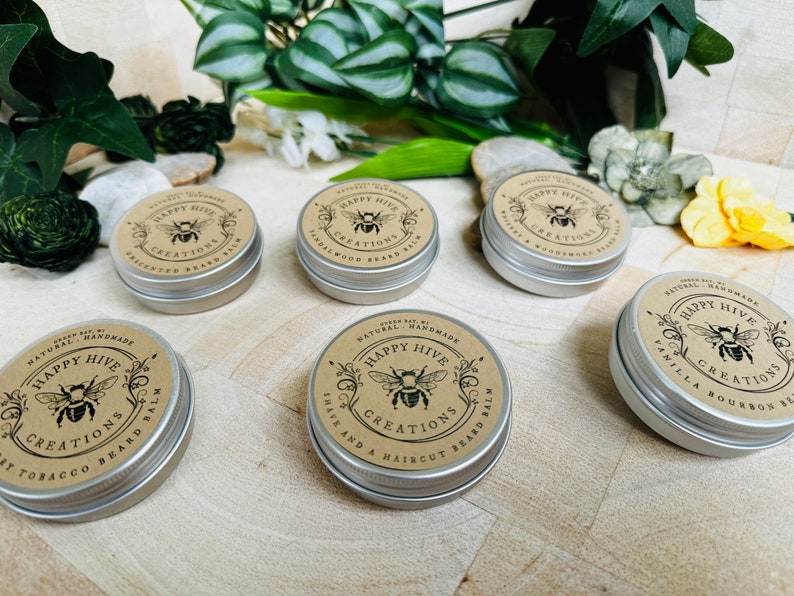 Beard Balm: Natural Beeswax Butter, Conditioning Beard Care image 4