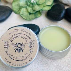 Itch Relief Salve - Rashes - Eczema - Bug Bites - Essential Oils- All natural Salve - Travel Size