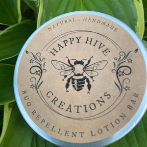 Bug Repellent Lotion Bar Bug Balm Insect Repellent All Natural Ingredients Beeswax Essential Oils Kid Friendly image 3