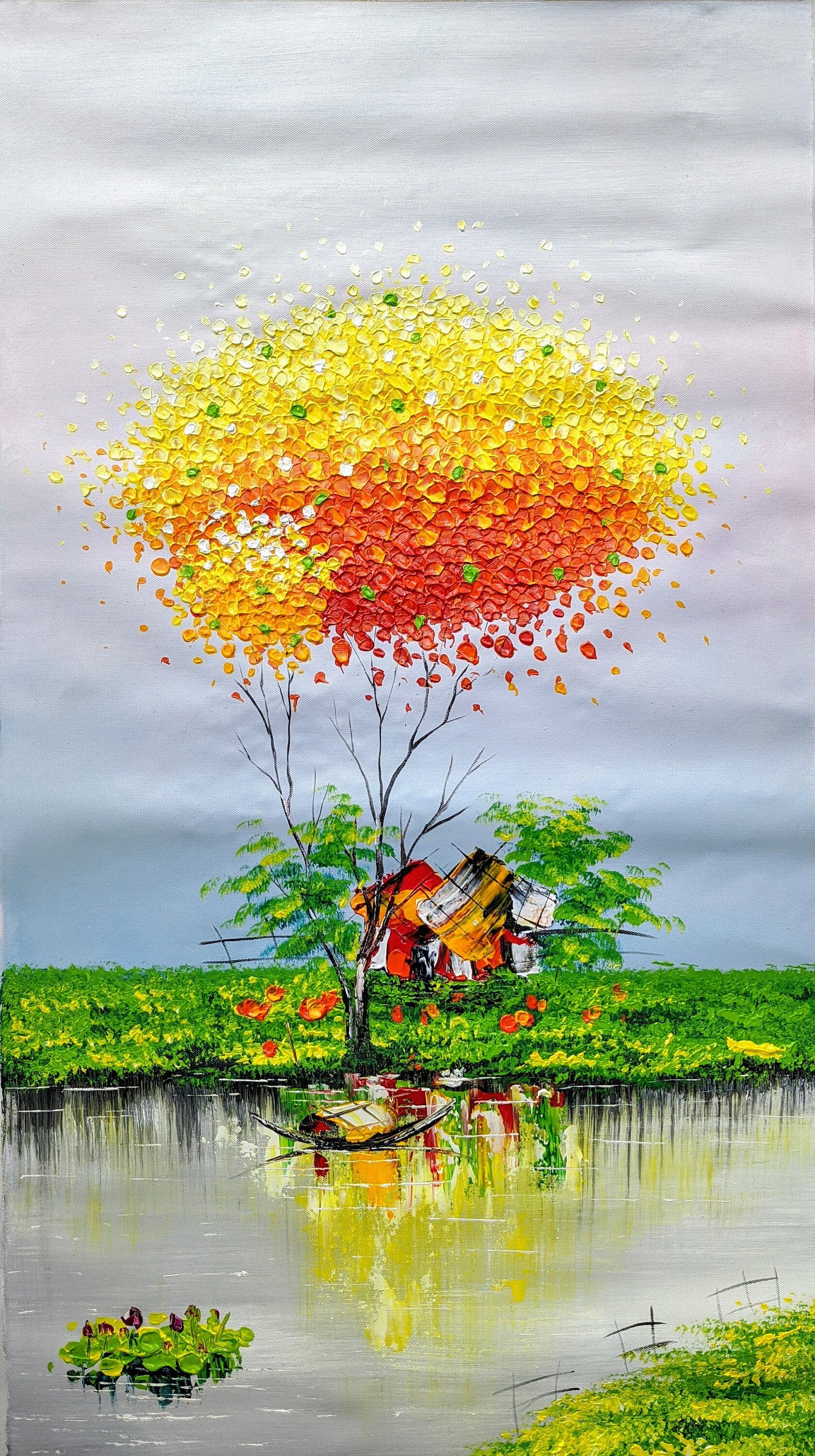 50x90cm Nature Oil Painting on Canvas Hand Painted Etsy