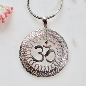 Sacred OM Sterling Silver Pendant