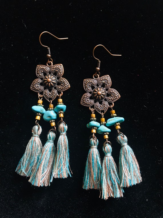 Karm tassel earrings by Nakhrewaali | The Secret Label