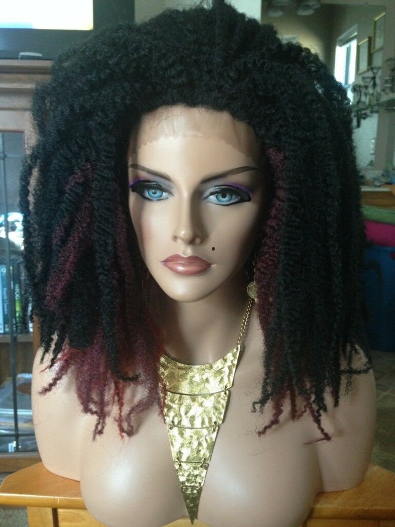 Lace Front Wig Dreadlocks Jamaican Style Inspired Waves Etsy