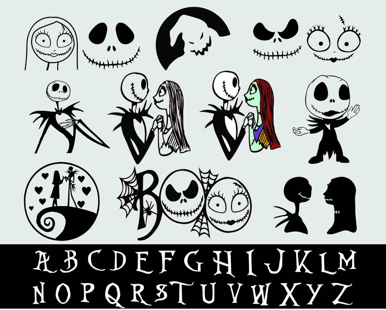 Download Jack And Sally Svg The nightmare before Christmas svg Bundle | Etsy