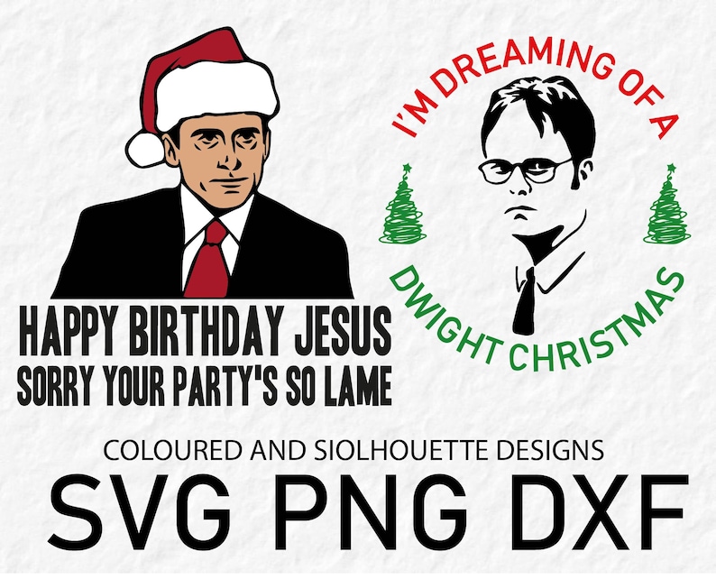 Download Happy Birthday Jesus SVG I'm Dreaming Of A Dwight | Etsy