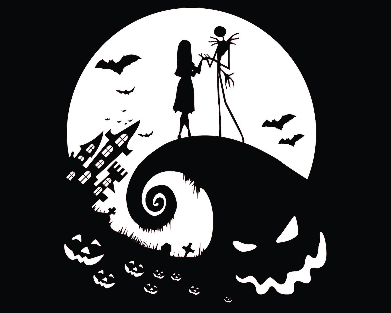 Jack And Sally Svg Boogieman Skellington Etsy.