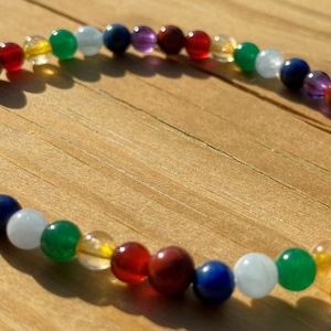 Seven Chakras Balancing Bracelet (4mm)  HEALING - MALA - BRACELET