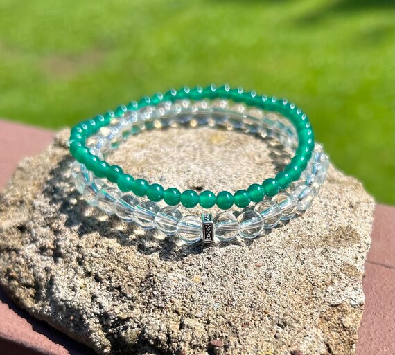 Clear quartz outlet power bracelet