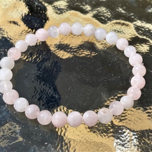 Rosenquarz Liebe und Heilung Armband (6mm) HEALING - MALA - BRACELET