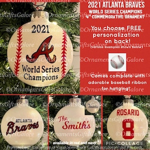 2021 Atlanta Braves World Series Hallmark Ornament - Hooked on