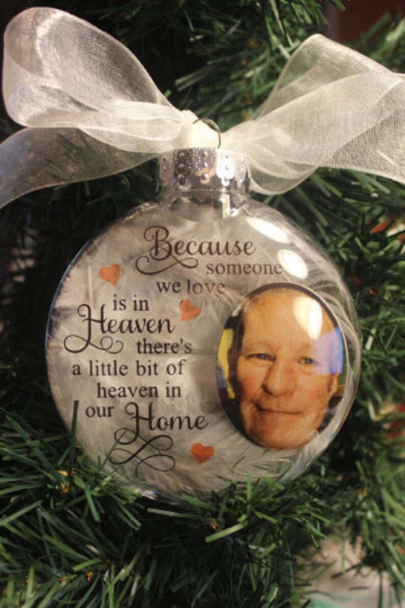 PERSONALIZED Photo Memorial Ornament 4 Christmas Ornament in Memory of