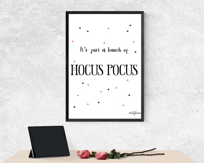It S Just A Bunch Of Hocus Pocus Printable Wall Art Etsy