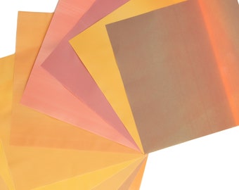 Artist paper orange assorted 8x8 square Origami and Craft Paper