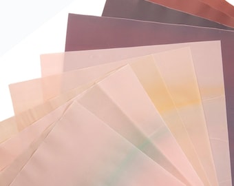 Artist paper pink, brown assorted 9.5x9.5 square Origami and Craft Paper