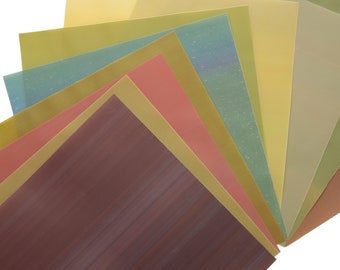 Artist paper Earth Tones assorted 8x8 square Origami and Craft Paper